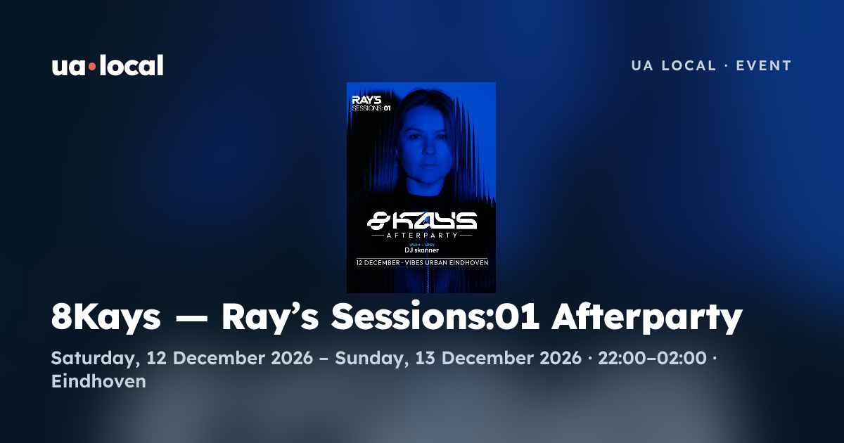 8Kays — Ray’s Sessions:01 Afterparty | UA Local